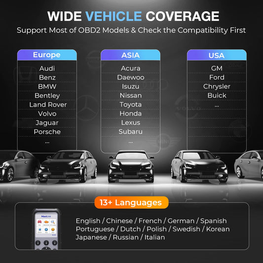 Autel MaxiLink ML629 OBD2 Scanner ABS SRS Engine Transmission