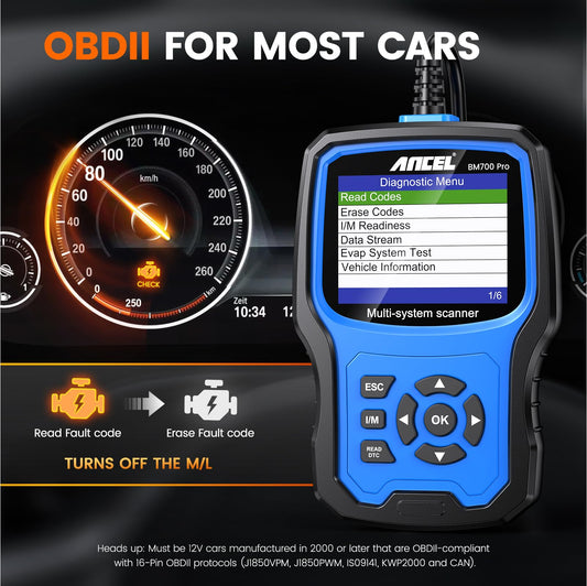 ANCEL BM700 PRO BMW Scanner with Auto VIN & Full System Diagnostics