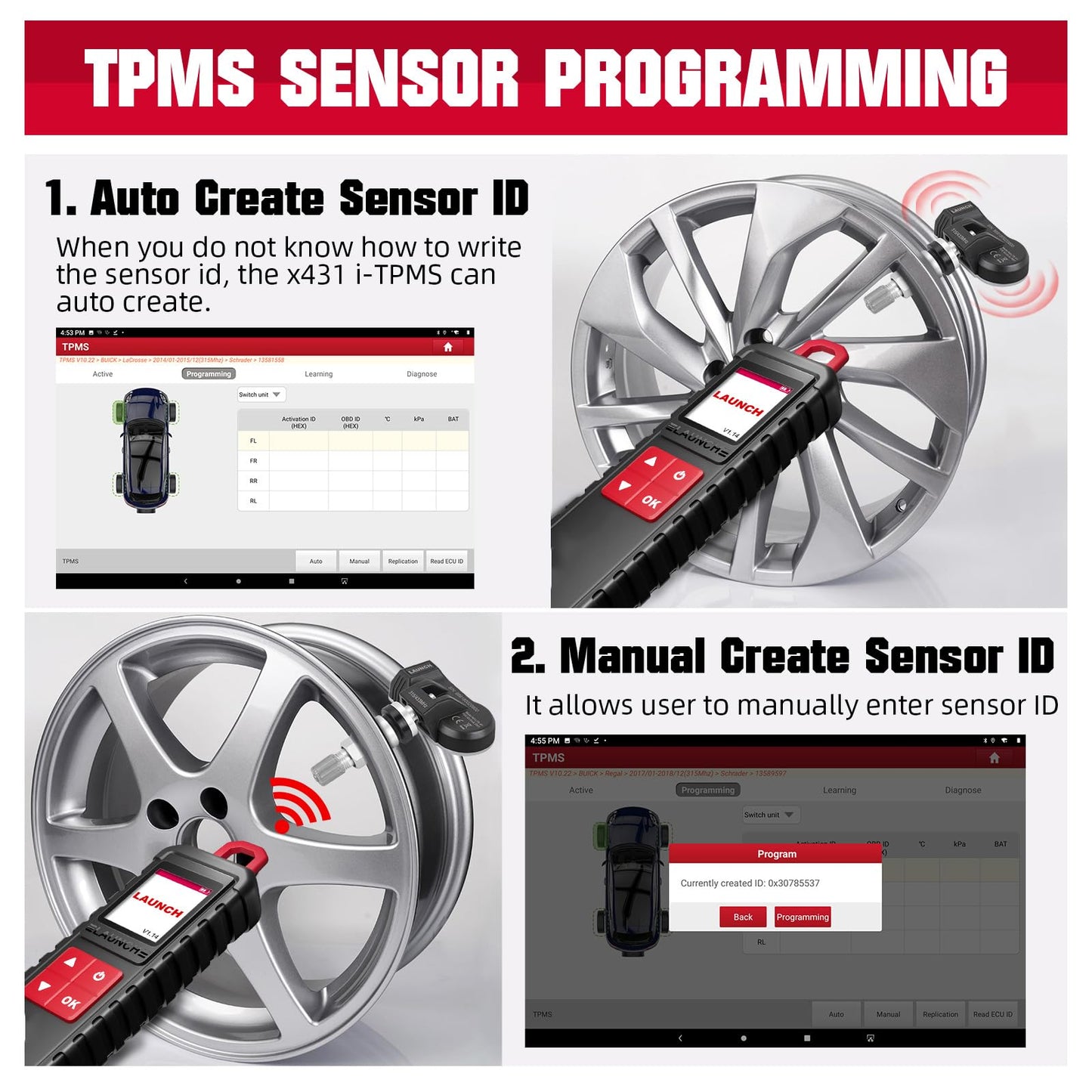 LAUNCH X431 i-TPMS Handheld TPMS Tool for X431 Scanners