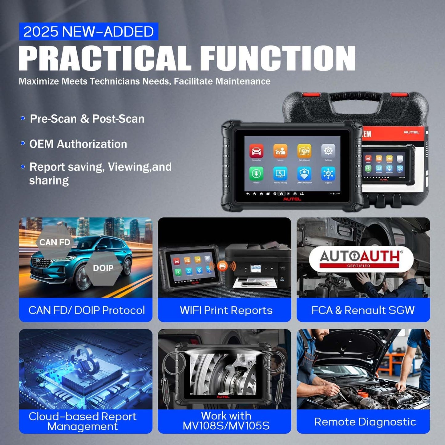 Autel MX900 OBD2 Scanner – 2025 All-System Diagnostic Tool