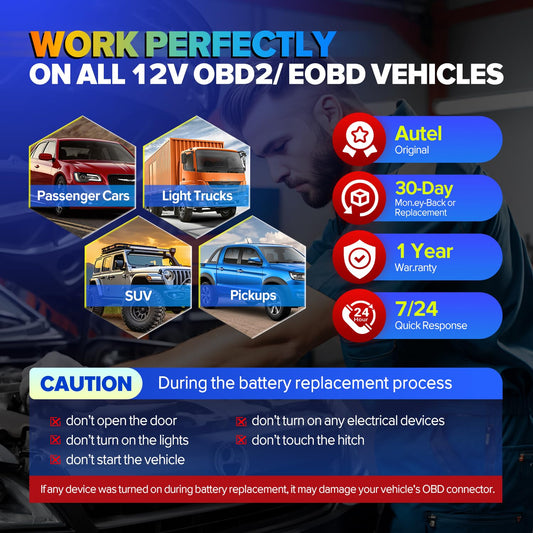 Autel MaxiBAS BTMS OBD2 Memory Saver for 12V Cars