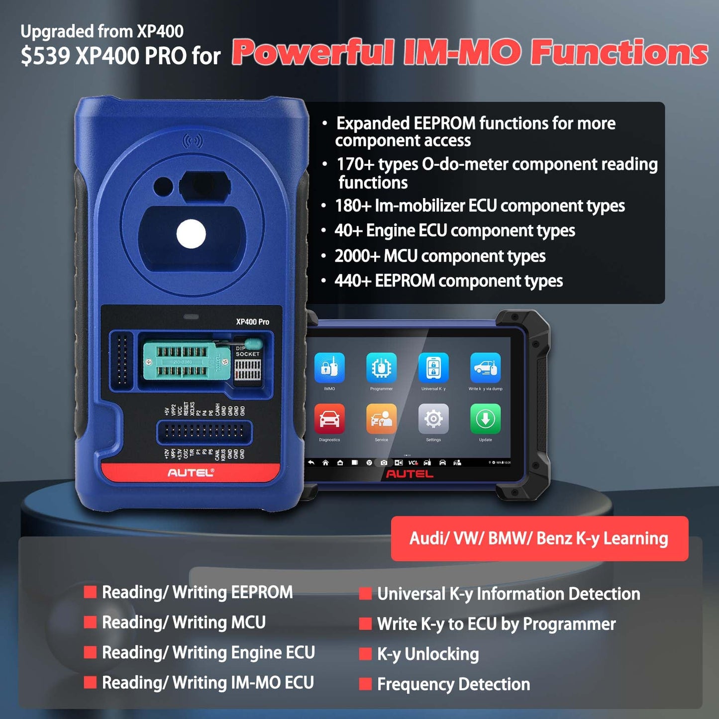 Autel IM608 PRO II Scanner – ECU Coding, 40+ Services, XP400 Pro Kit