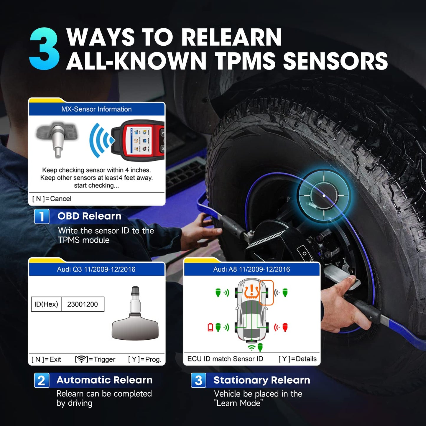 Autel MaxiTPMS TS508WF WiFi TPMS Scanner & Programming Tool