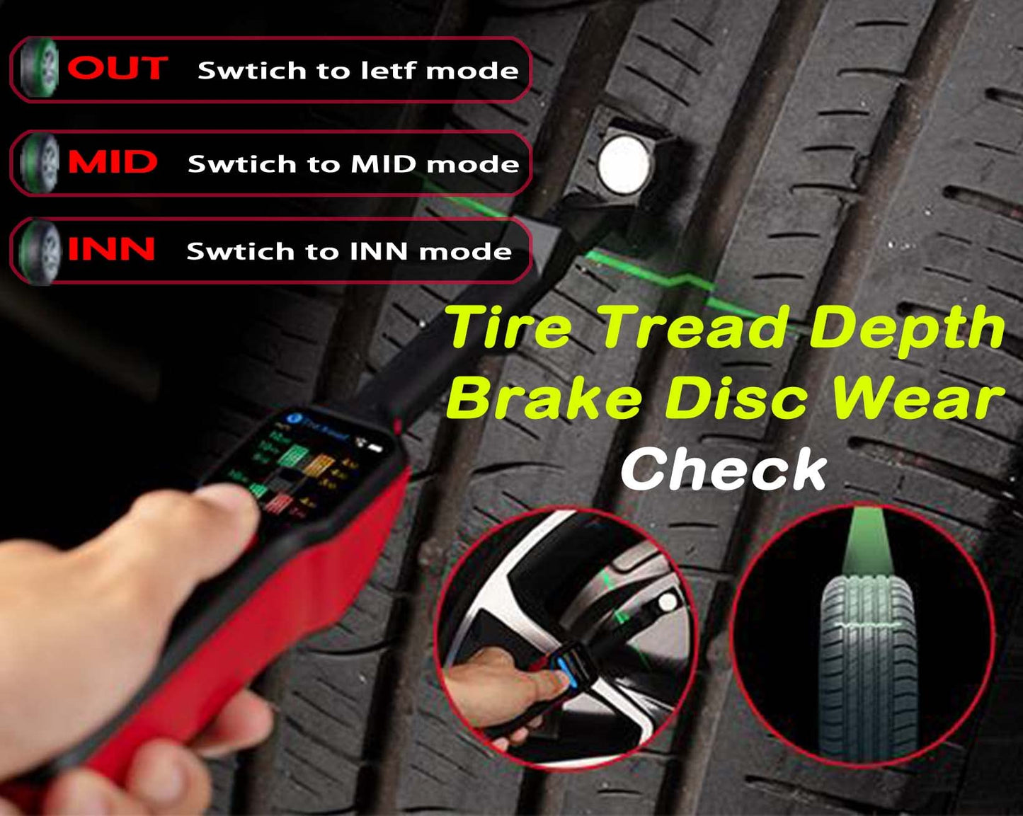 Autel MaxiTPMS TBE200 – 2024 Tire & Brake Wear Analyzer