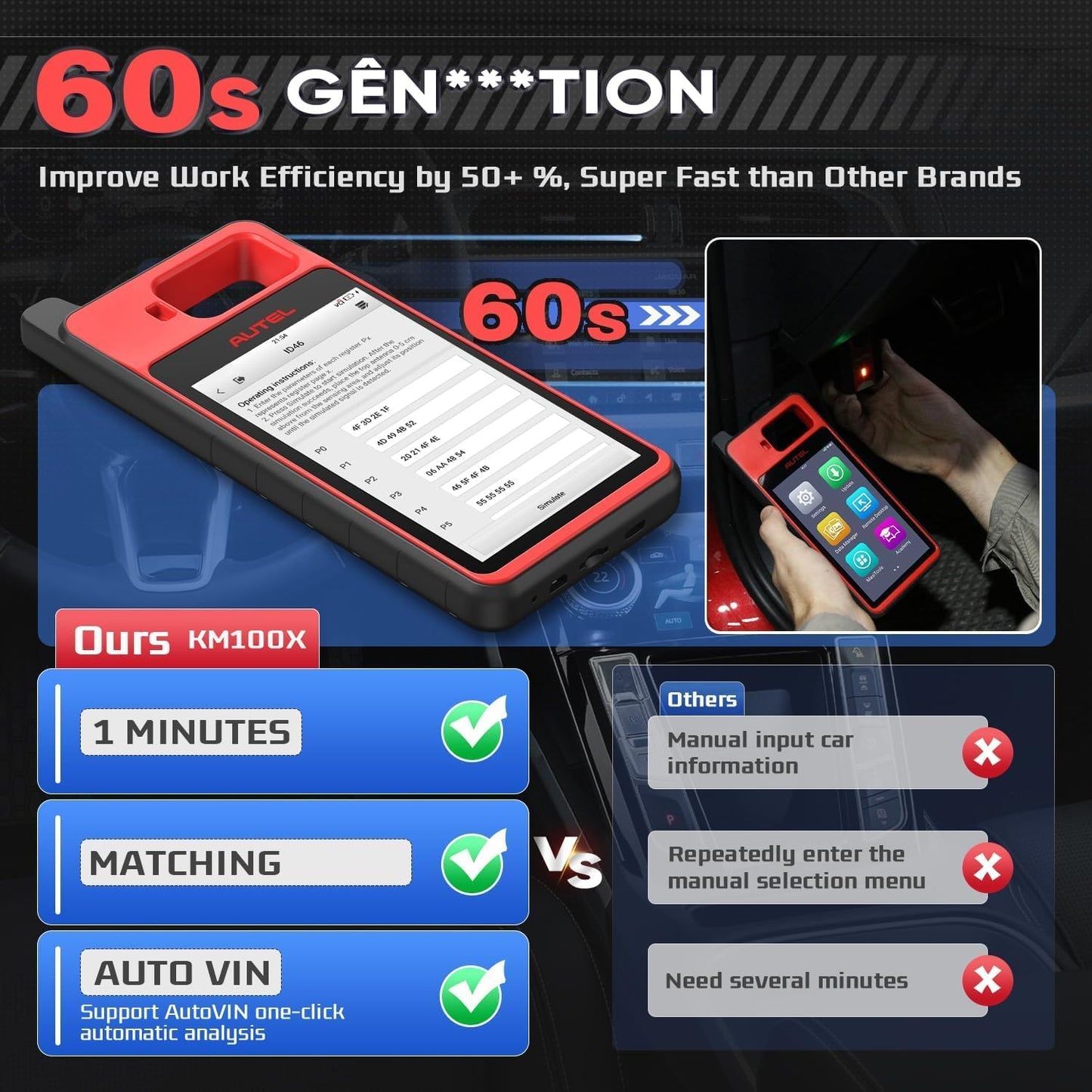 Autel MaxiIM KM100X 2025 OBD2 Key Programmer with APB112