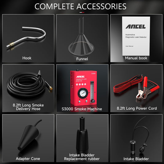 ANCEL S3000-US Automotive Smoke Leak Detector with Air Pump