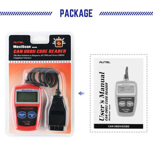 Autel MaxiScan MS309 OBD2 Scanner | Check Engine Code Reader