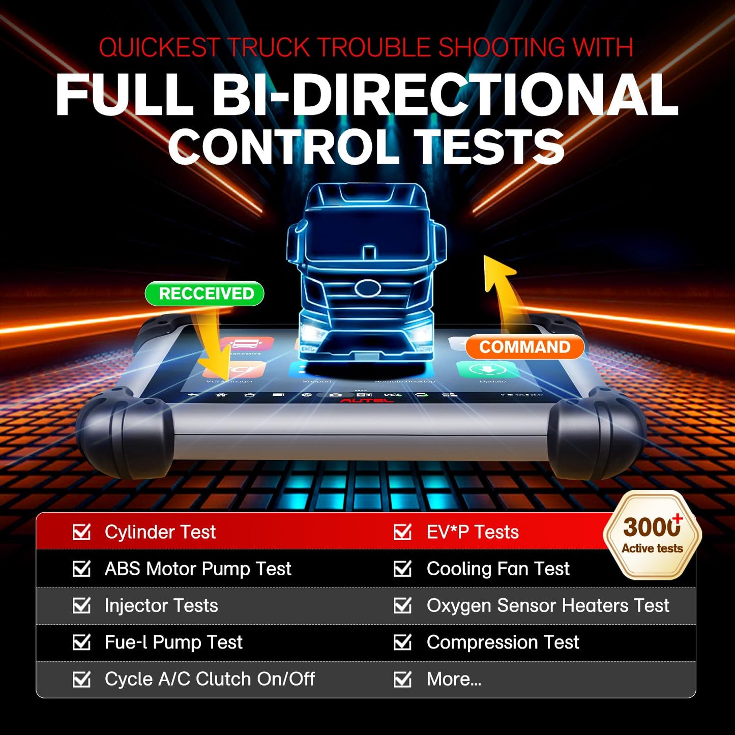 Autel MaxiSys MS908CV II 2025 Heavy Duty Truck Scanner