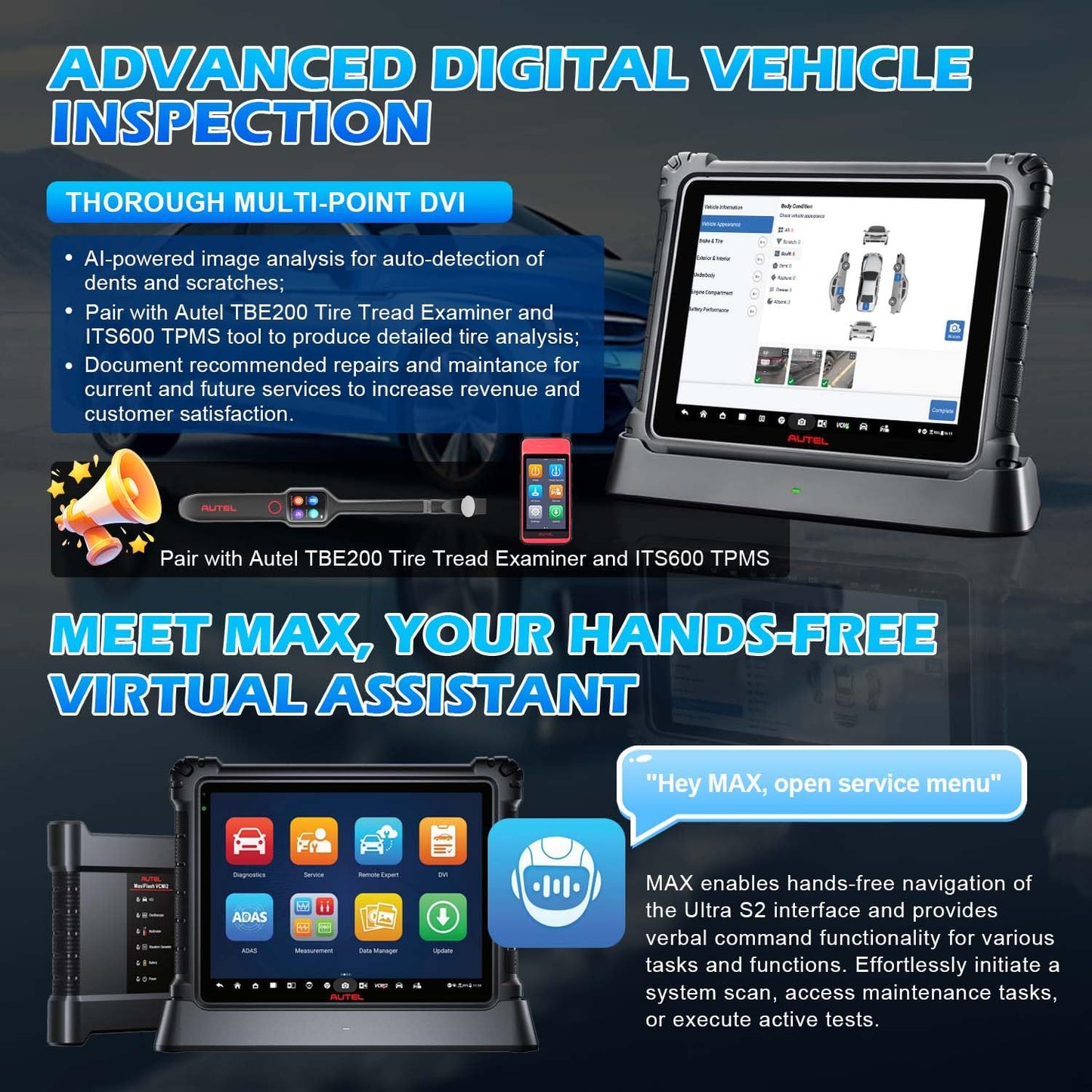 Autel Ultra S2 2025 Diagnostic Scanner with AI & VCMI2