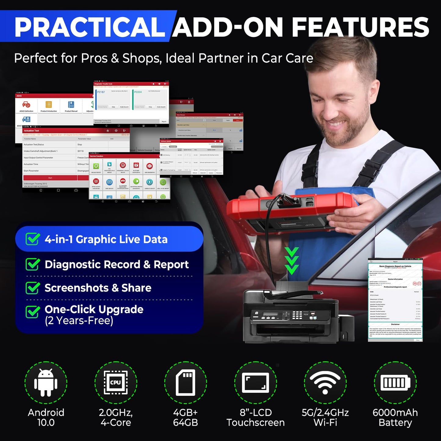 Launch X431 PROS Elite Bidirectional OBD2 Scanner 2025