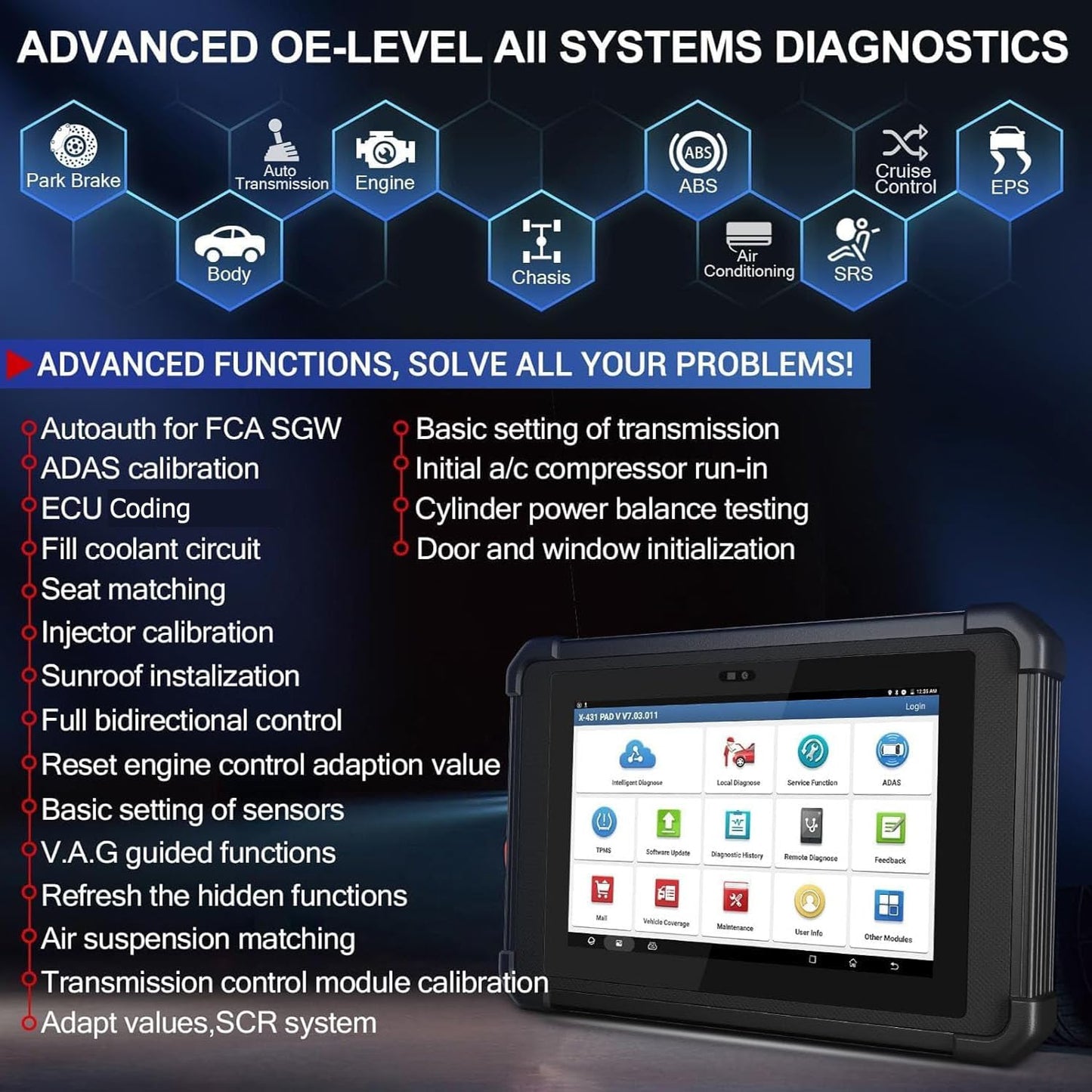 LAUNCH X431 PAD V Elite – 2025 J2534 ECU Coding Tool