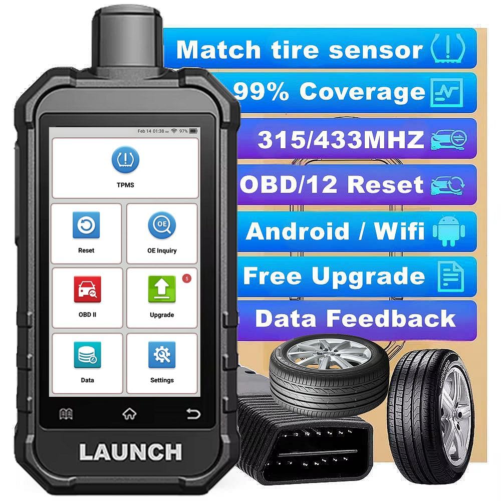 LAUNCH TPMS 5011 V2 Tire Sensor & OBD2 Scanner Tool