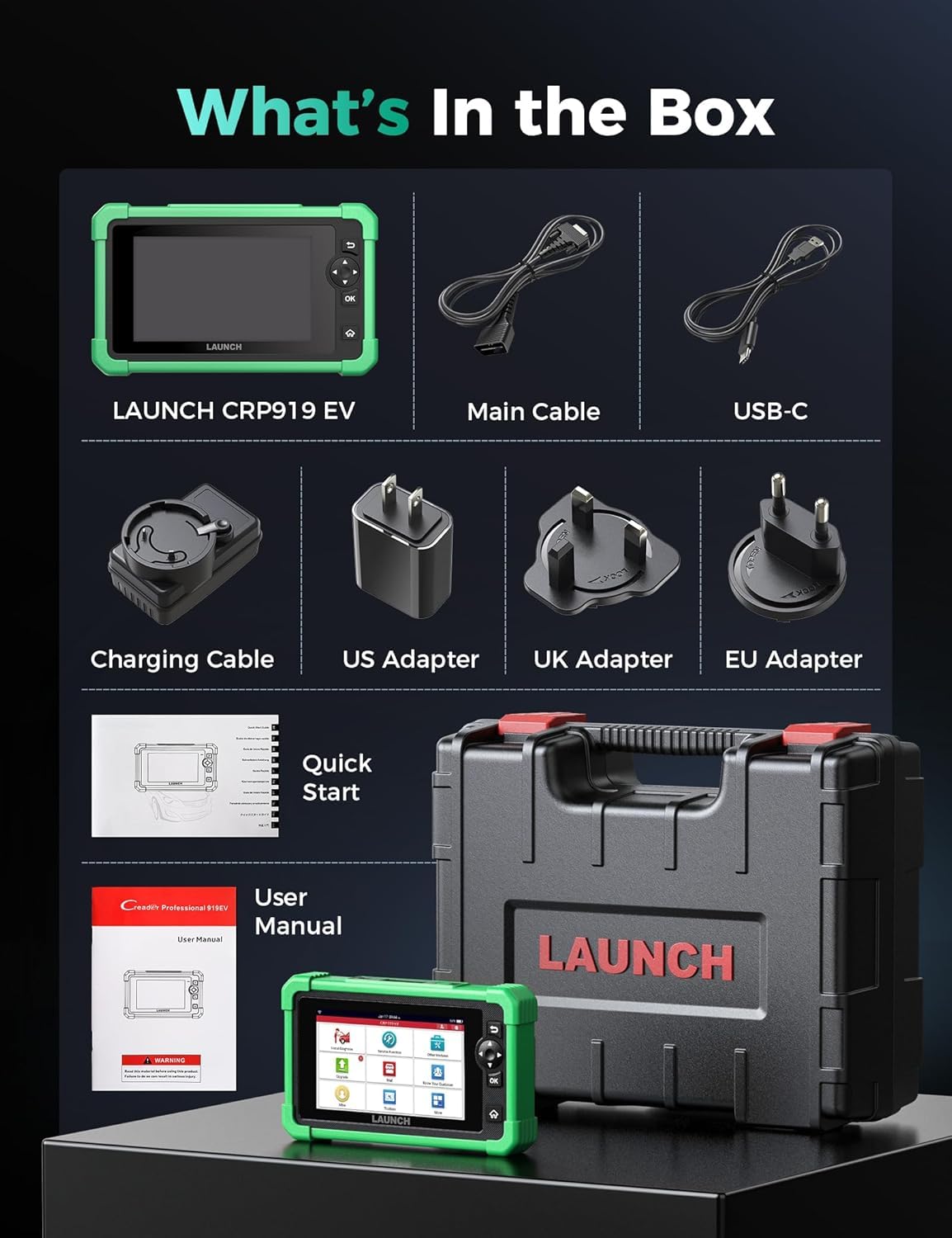LAUNCH X431 CRP919 EV – 2025 EV Diagnostic Scanner