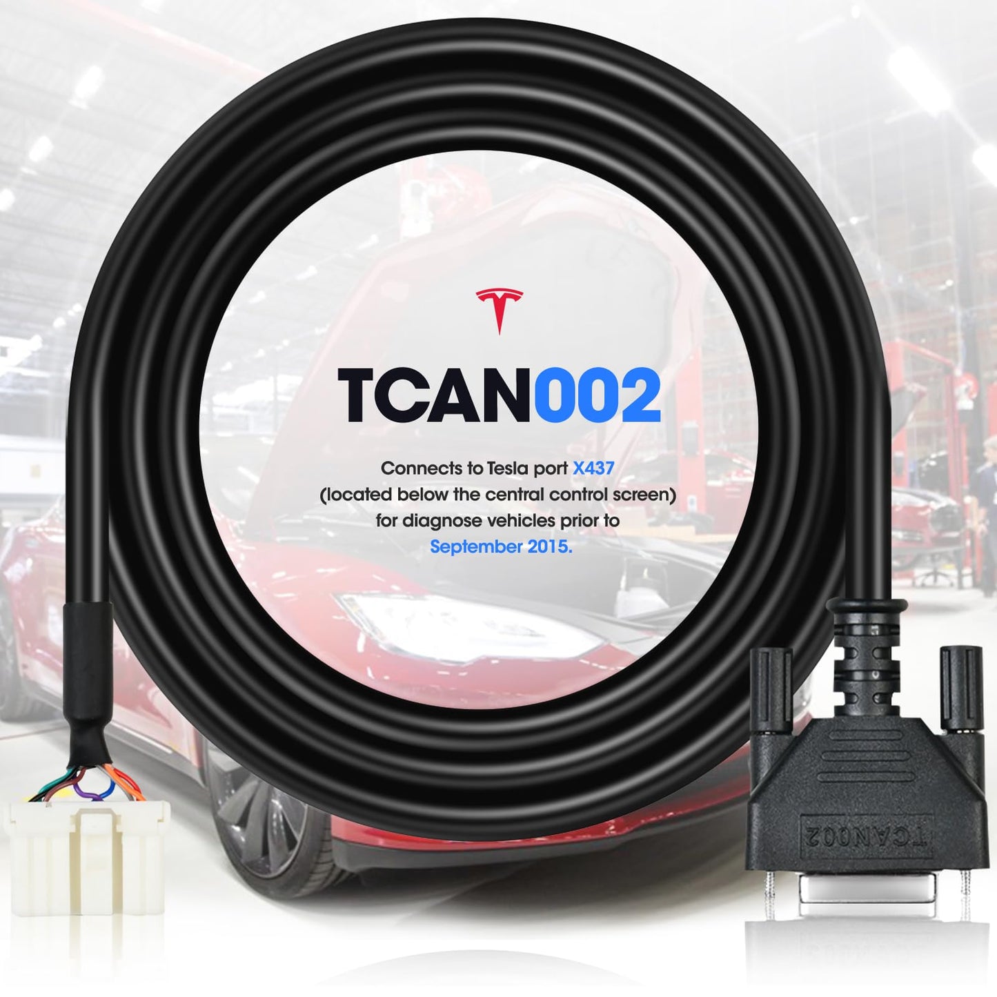 Autel Tesla Diagnostic Cable Set for S & X EV – 3PCS OBD2 Adapter