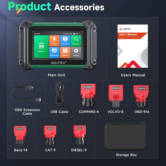 IDUTEX TS710 Truck Scanner – 2025 Diesel Diagnostic Tool