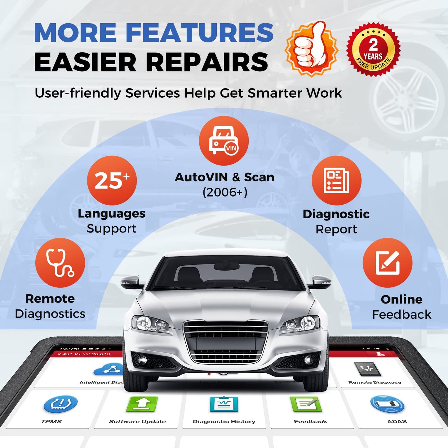 LAUNCH X431 V+ Pro3 Elite 2025 – Bi-Directional Scan Tool