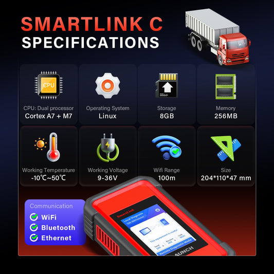 LAUNCH X431 Remote Diesel Truck Scanner – HD 24V Bidirectional Tool