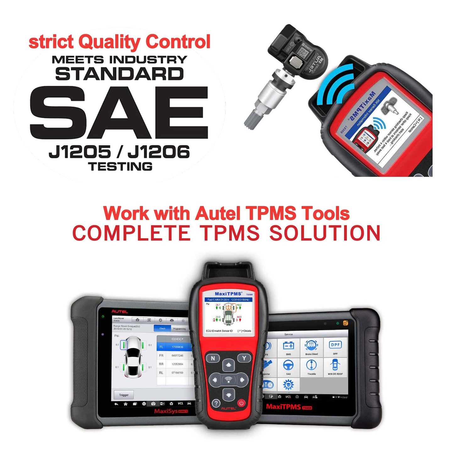 Autel TPMS Sensors Set of 4 – Programmable MX Sensor 315/433MHz