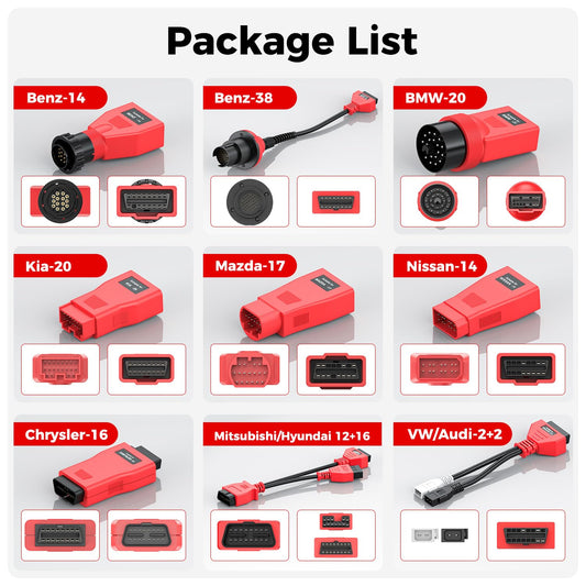 Autel MaxiSys MSOBD2KIT 9PCS Non-OBDII Adapter Kit for Autel Scanners