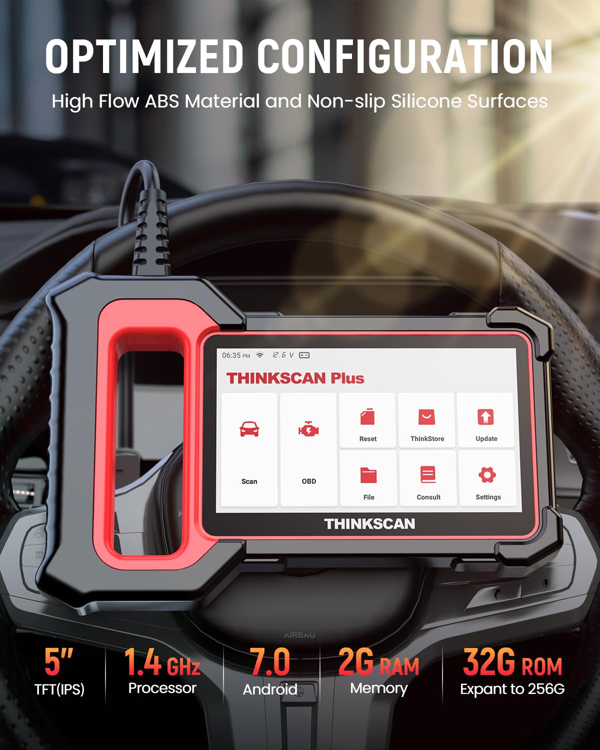 ThinkScan Plus S4 OBD2 Scanner – 5 System Code Reader