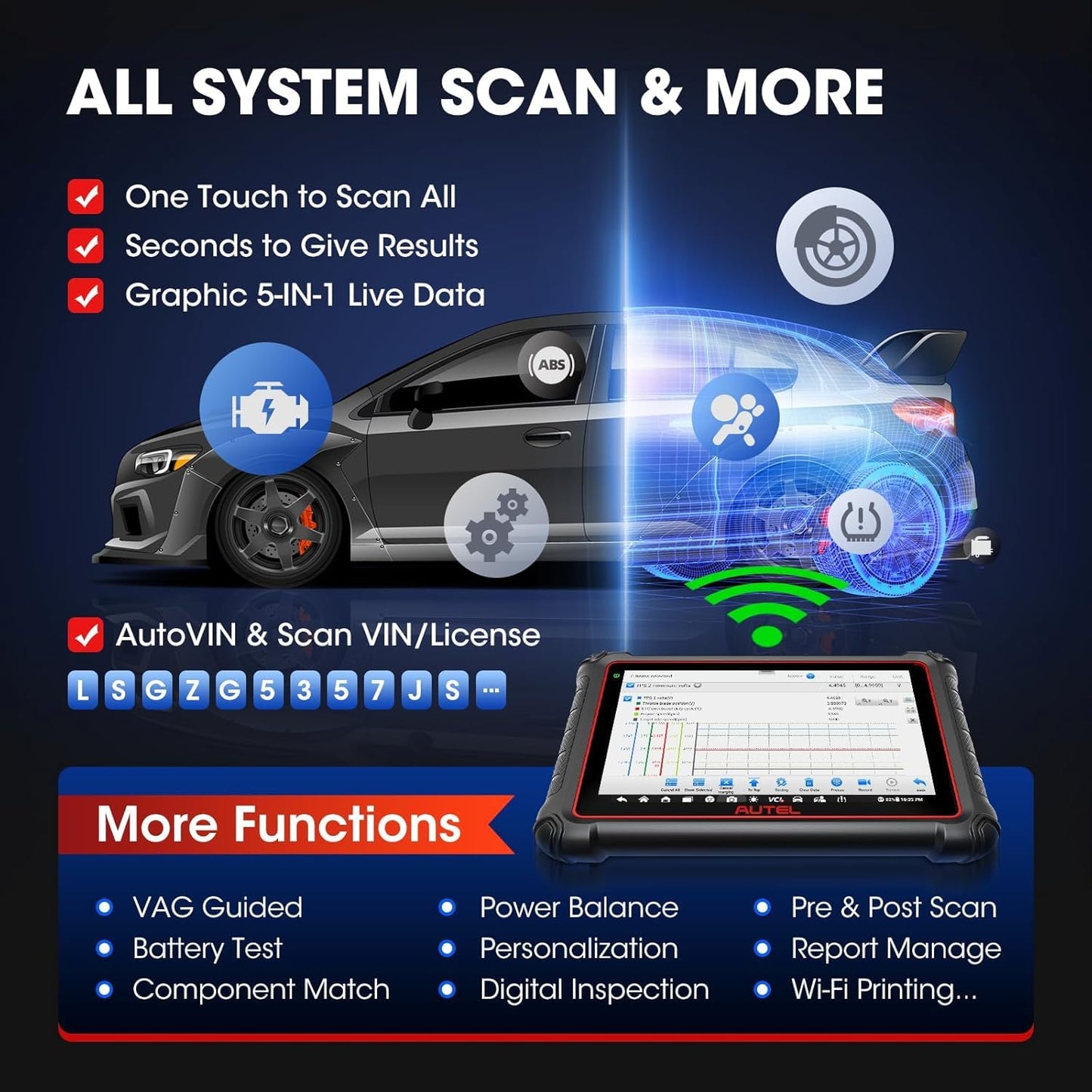 Autel MaxiPRO MP900-BT Kit 2025 Scanner with ECU Coding
