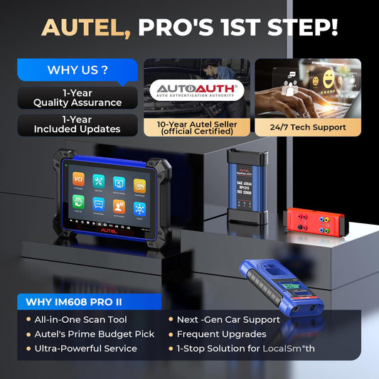 Autel IM608PRO II Scanner – 2025 ECU Coding & Key Programming