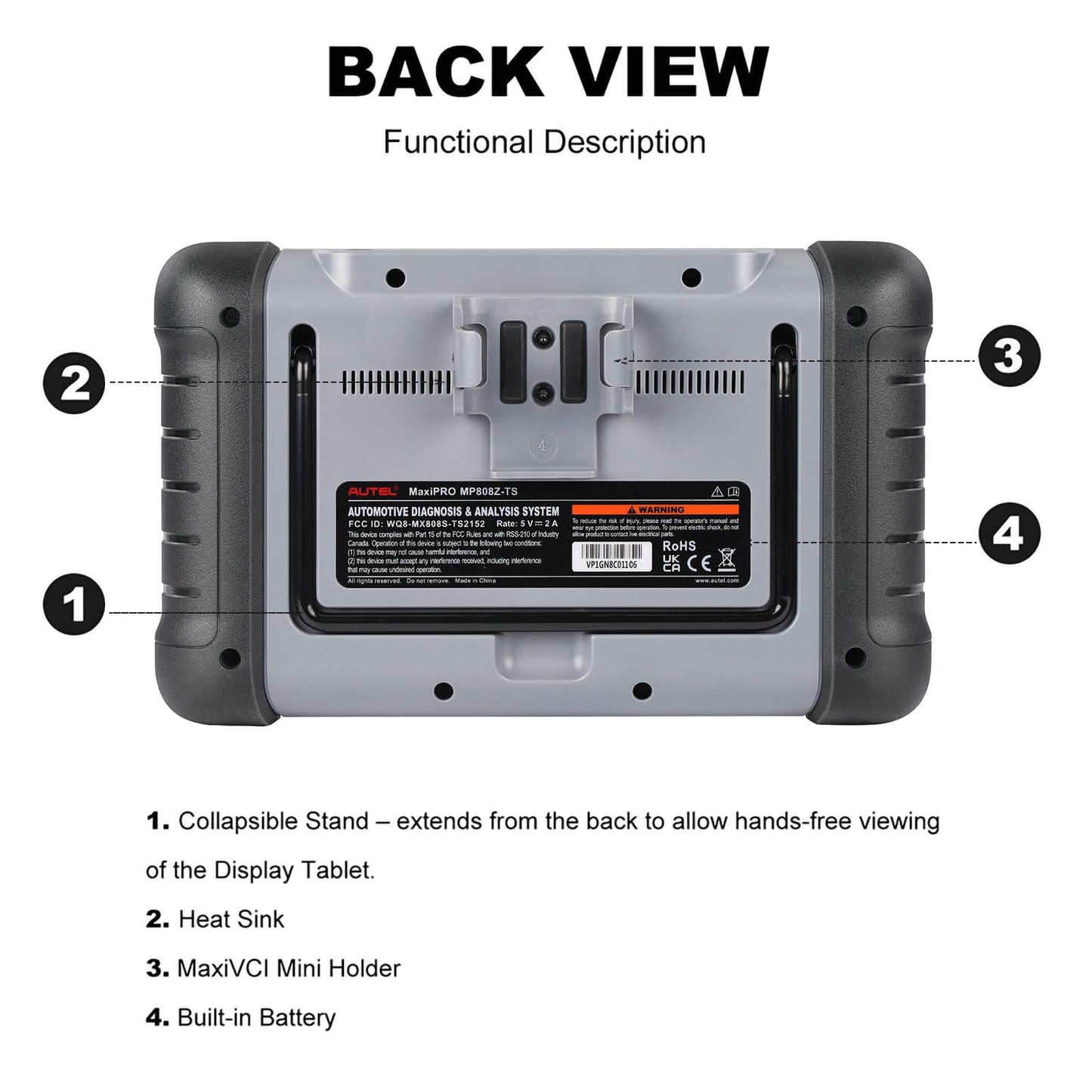 Autel MaxiPRO MP808Z-TS OBD2 Scanner – Full TPMS & 30+ Service Functions