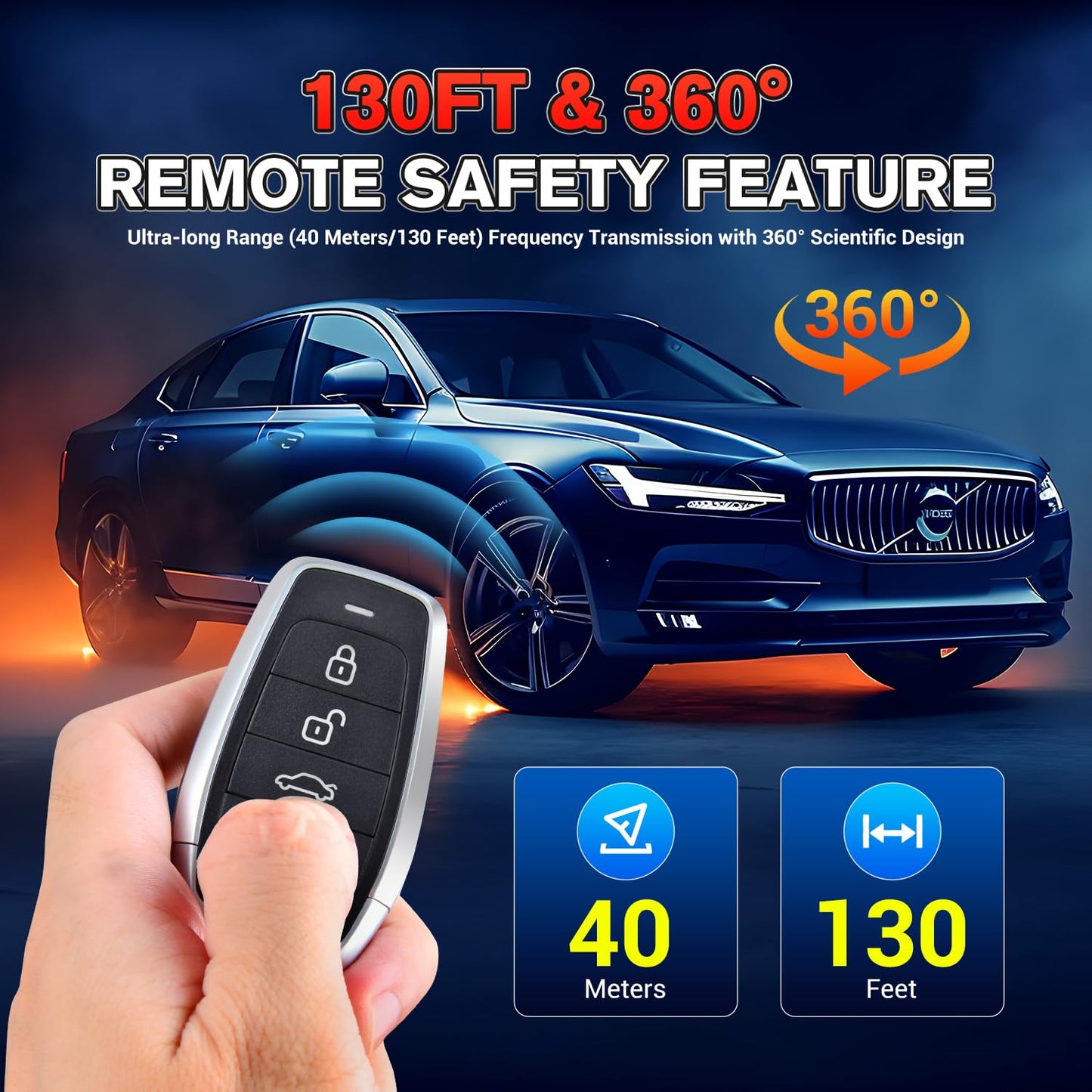 Autel Programmable Universal Blank Key Fob 3-Button for 700+ Cars