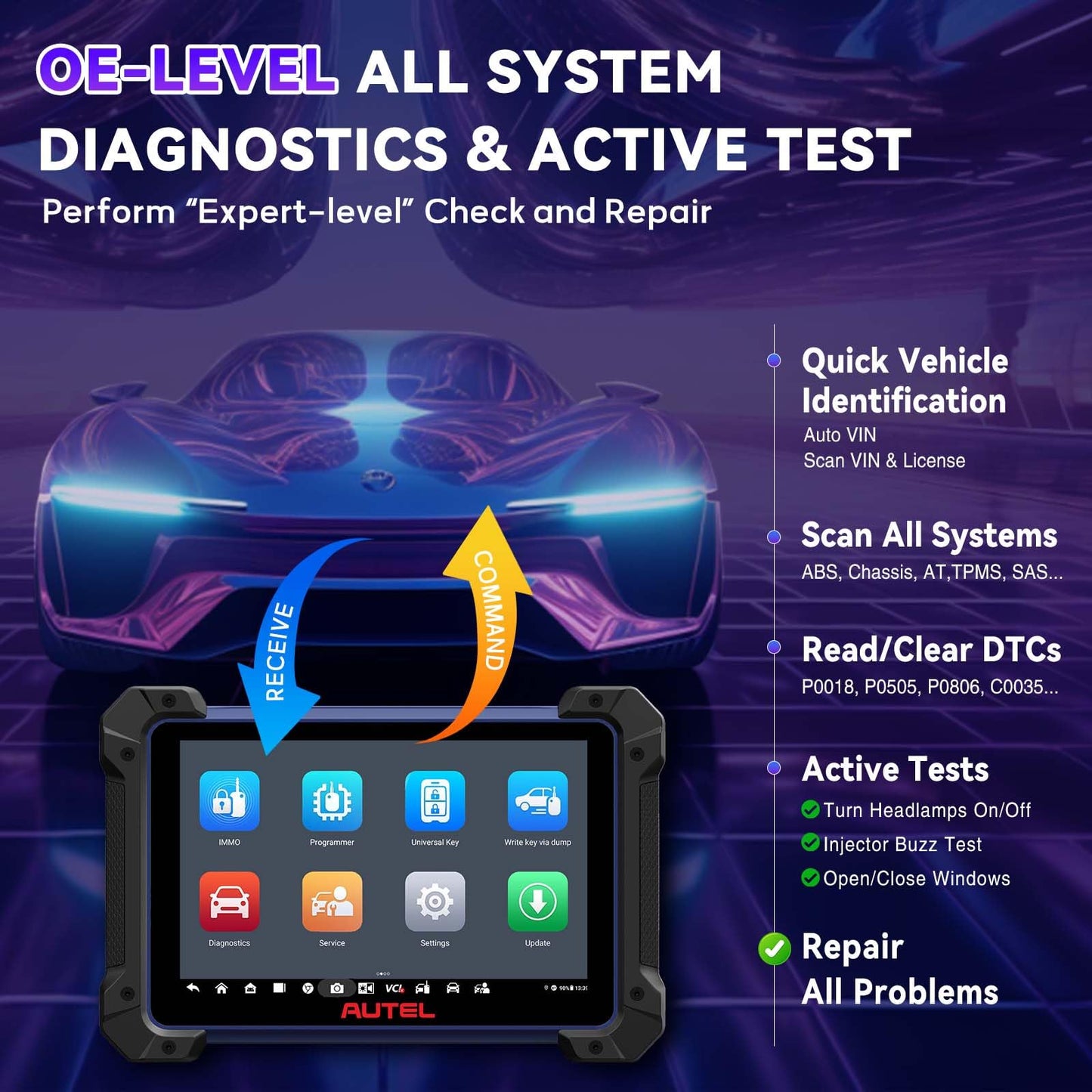 Autel IM608 PRO II Scanner – 2025 ECU Coding & All-System Tool