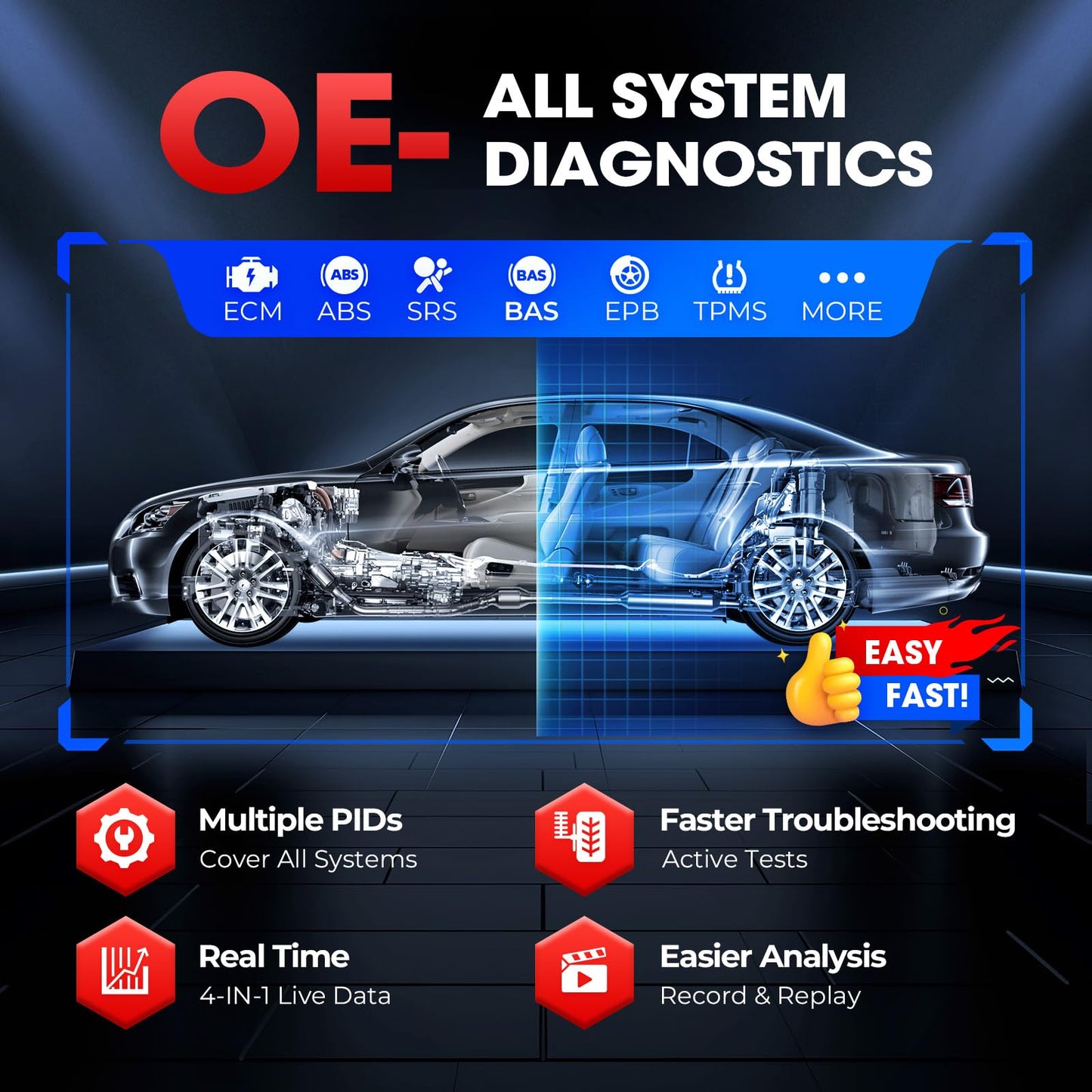 LAUNCH CRP919X Elite OBD2 Scanner with ECU Coding