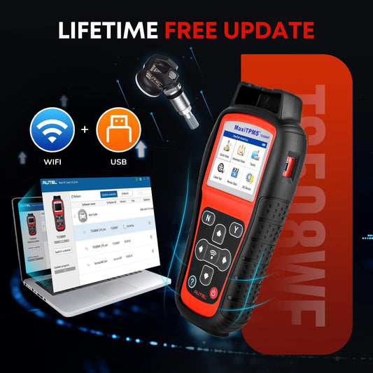 Autel MaxiTPMS TS508WF TPMS Tool with 8 Sensors & 4 Valves – WiFi Version