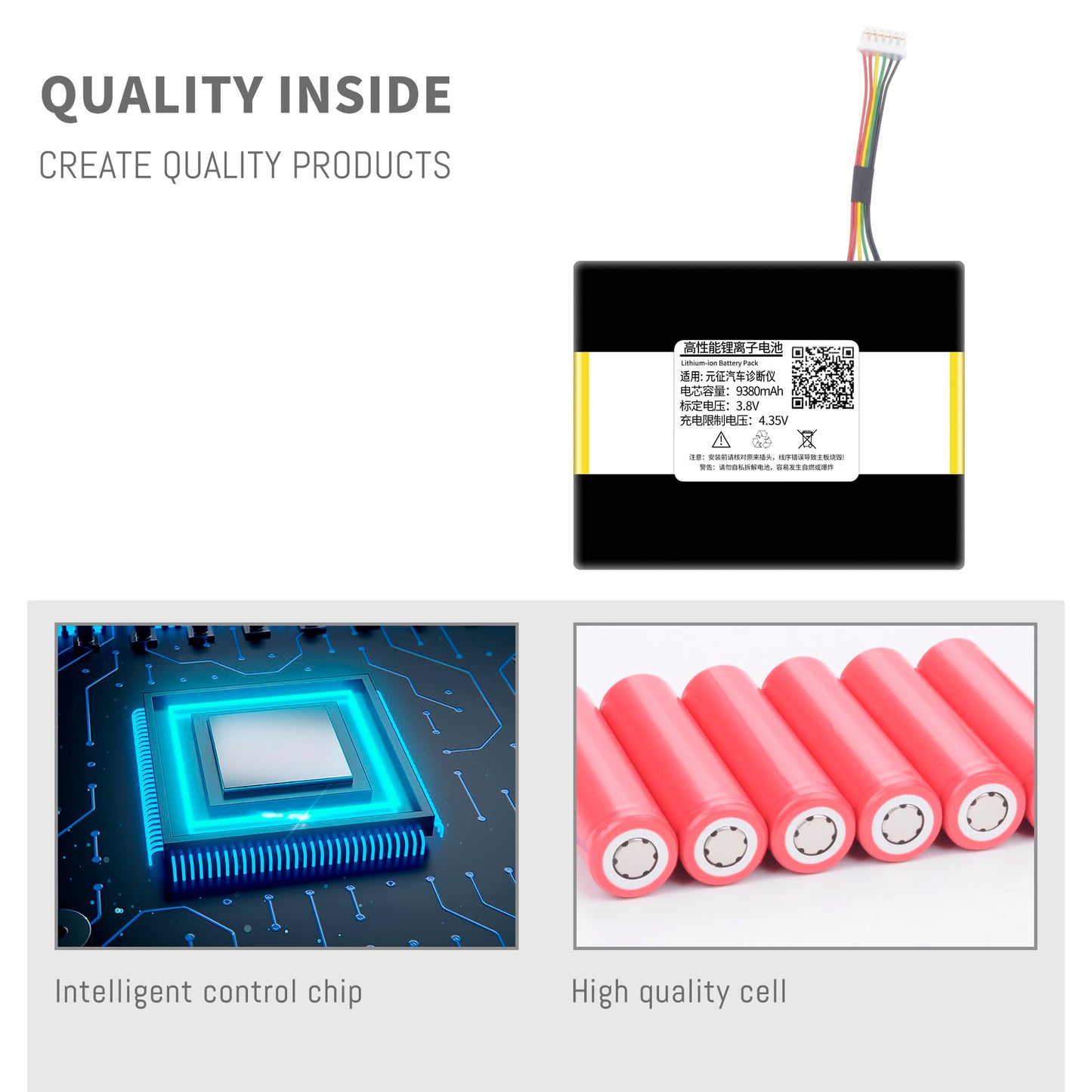 DFTIM Battery Replacement for Launch X431 Pad 5 – 3.7V 9360mAh Li-ion