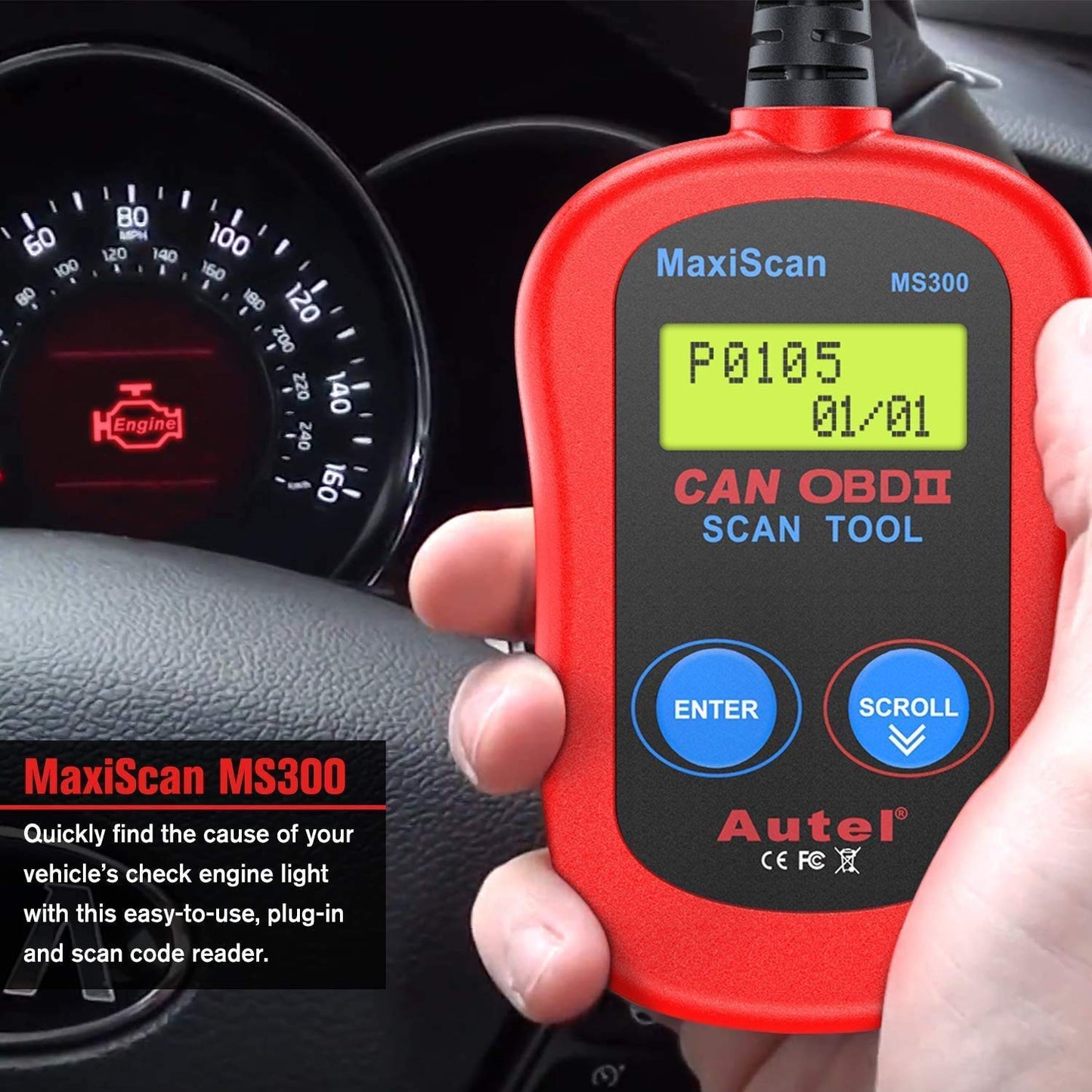 Autel MaxiScan MS300 OBD2 Scanner Code Reader Tool