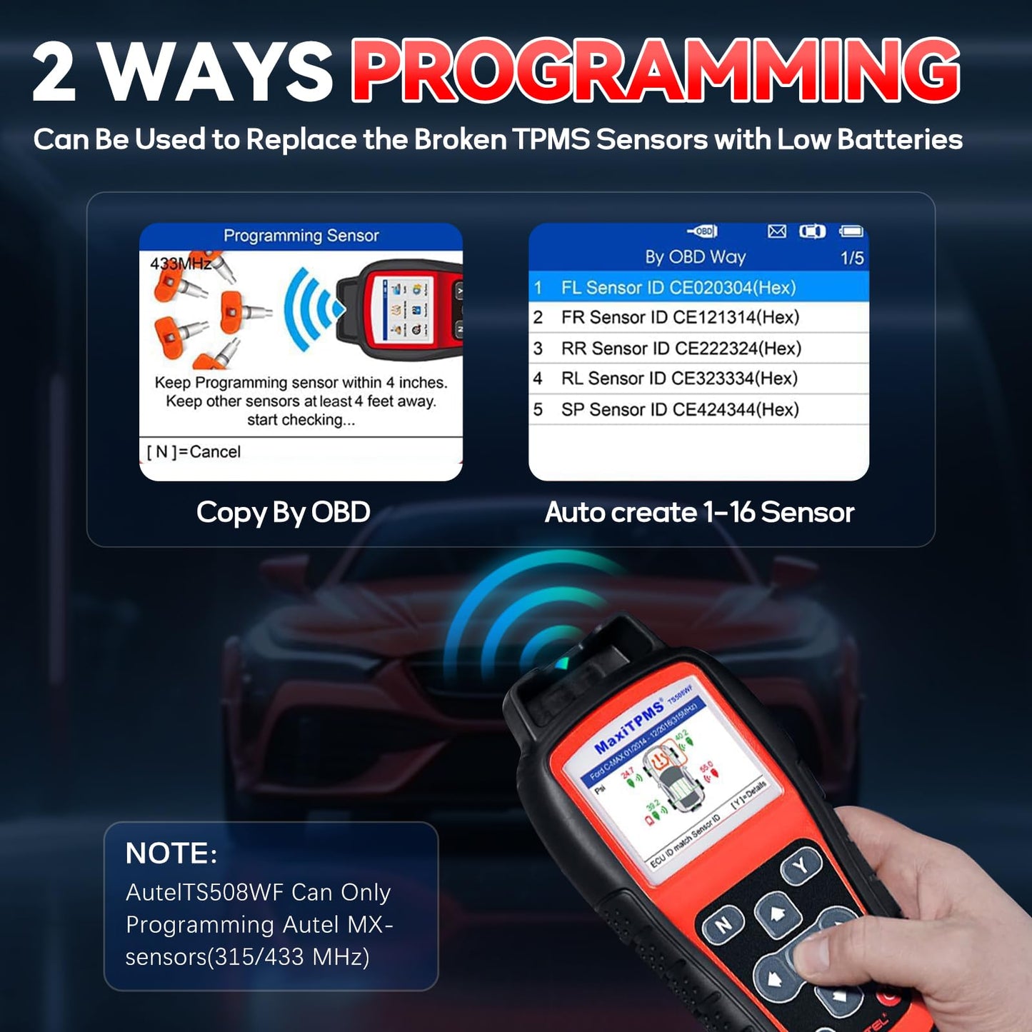 Autel MaxiTPMS TS508WF 2025 – Advanced TPMS Programming Tool