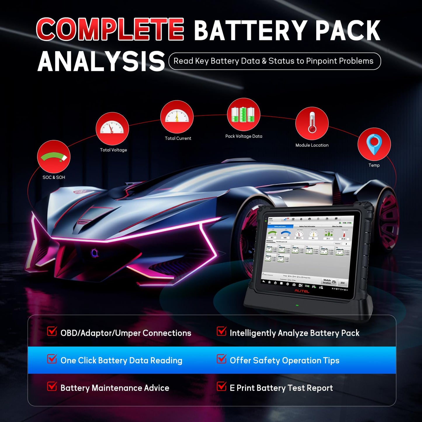Autel MaxiSys Ultra EV 2025 – High-Voltage EV Diagnostic Tool