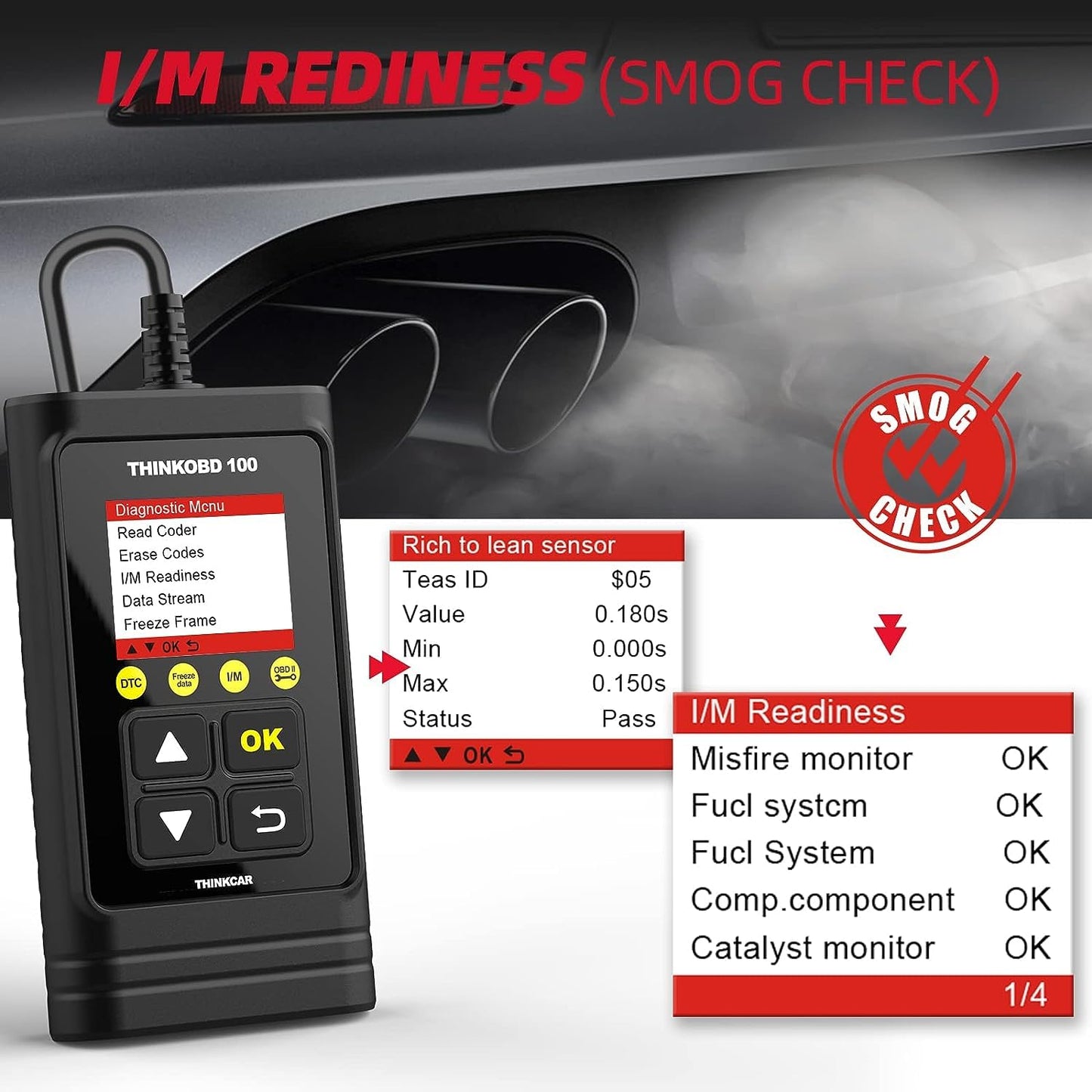 ThinkOBD 100 OBD2 Scanner – Check Engine Code Reader