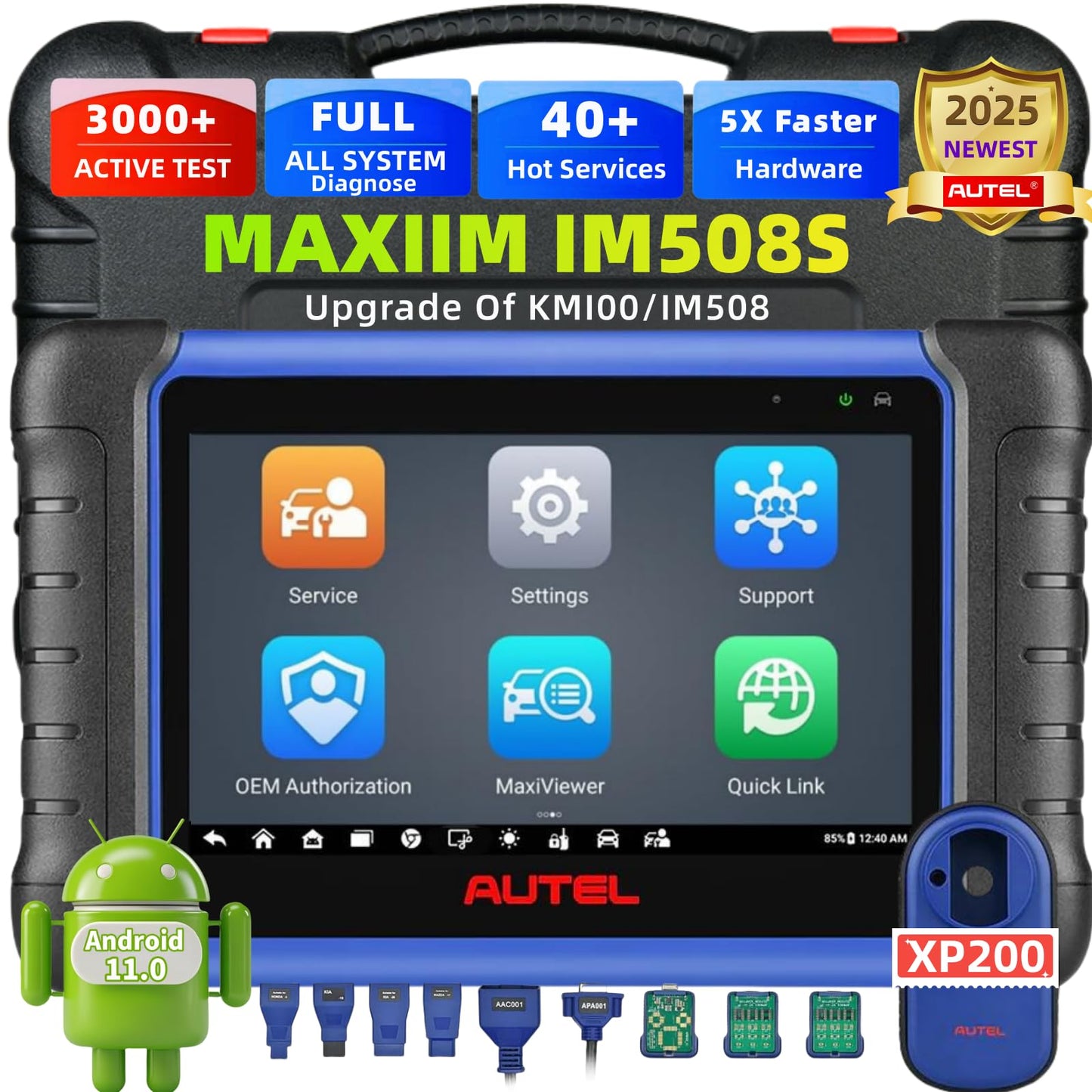 Autel MaxiIM IM508S Scanner – 2025 Upgrade, Full System Diagnostic & 3000+ Active Tests