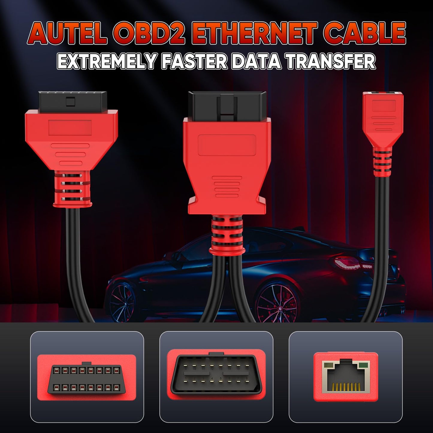 Autel ENET OBD2 Ethernet Cable for BMW F/G Series – 2025