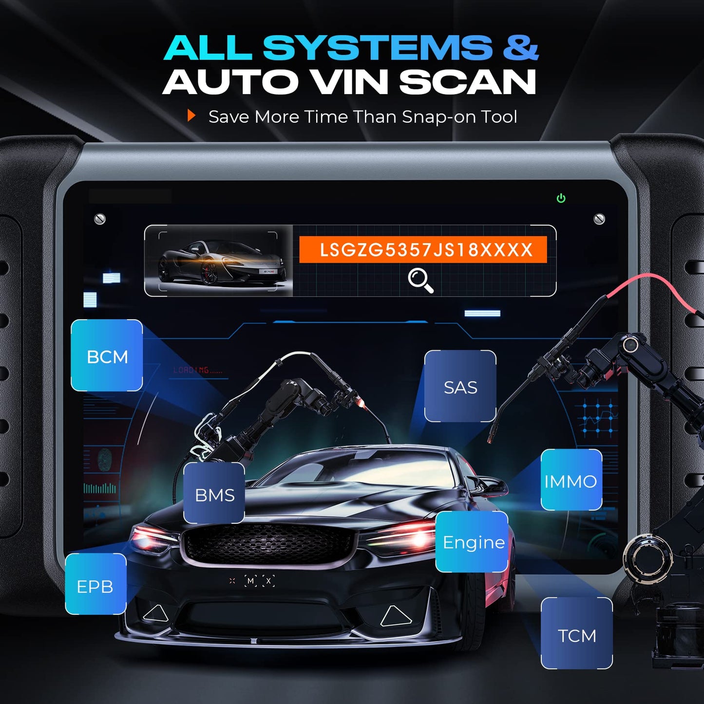 Autel MaxiPRO MP808S Scanner – 2025 Advanced ECU Coding & 30+ Services