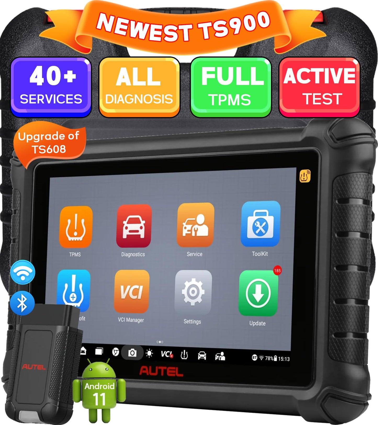Autel MaxiTPMS TS900 TPMS Programming Tool with 40+ Services