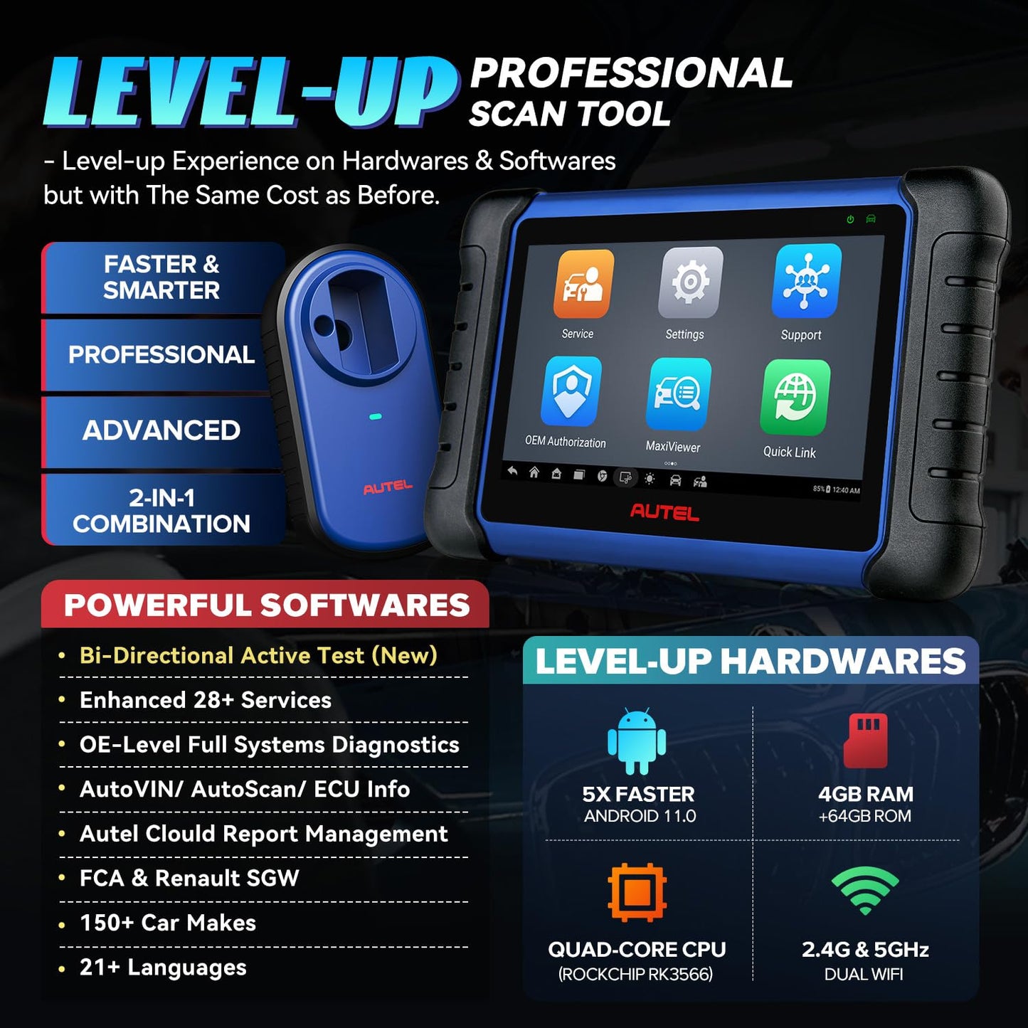 Autel MaxiIM IM508S Scanner 2025 Upgrade – 3000+ Tests & 40+ Services