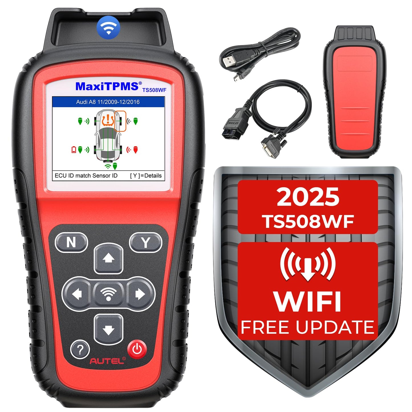 Autel MaxiTPMS TS508WF Wi-Fi TPMS Relearn & Programming Tool