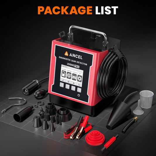 ANCEL L5000 PRO Smoke Machine Leak Detector with Pressure Decay & Vacuum Test