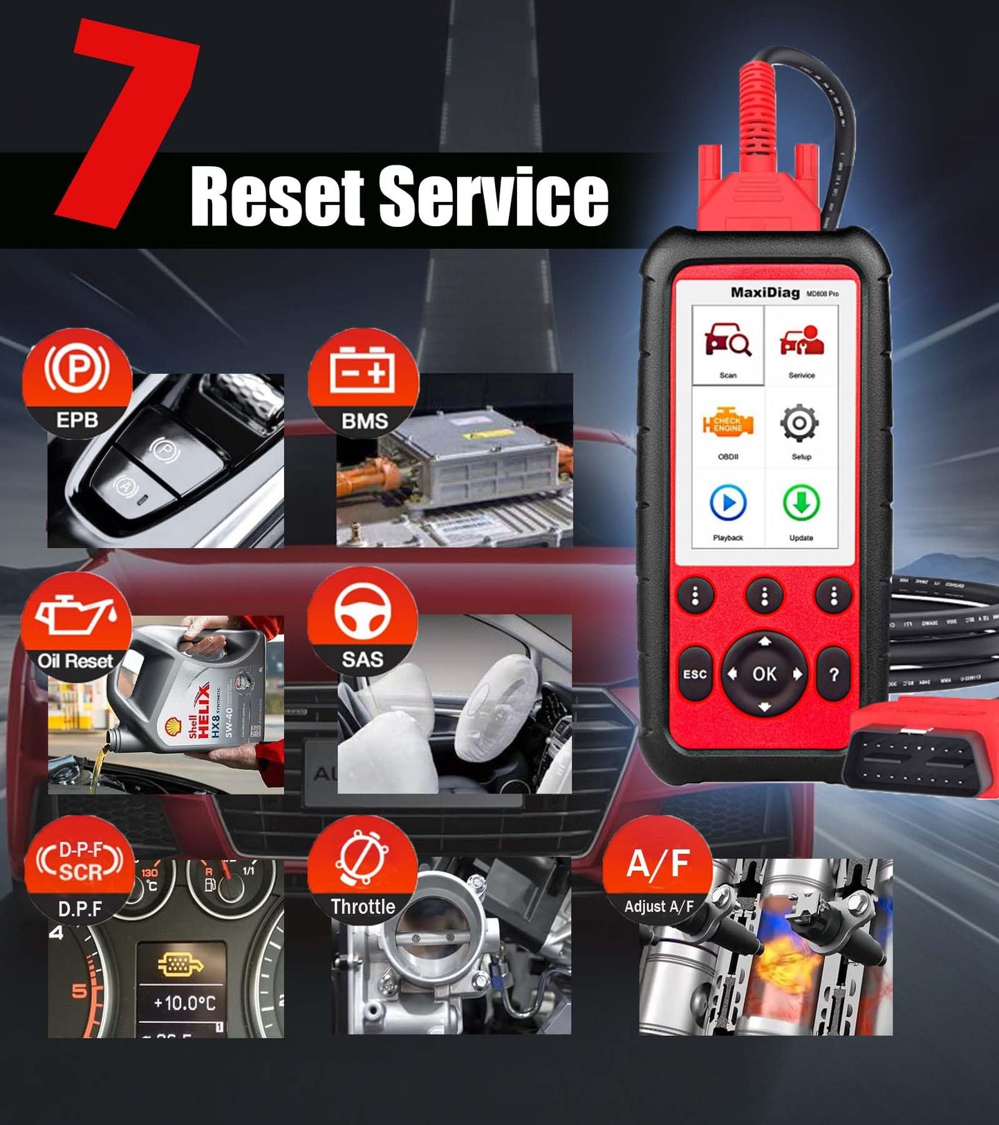 Autel MD808 Pro OBD2 Scanner All-System Diagnostic Tool