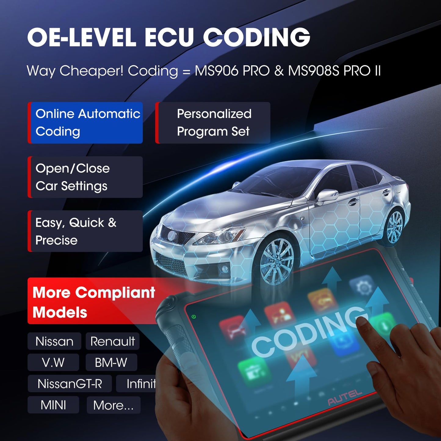 Autel MaxiPRO MP900-BT Kit 2025 Scanner with ECU Coding