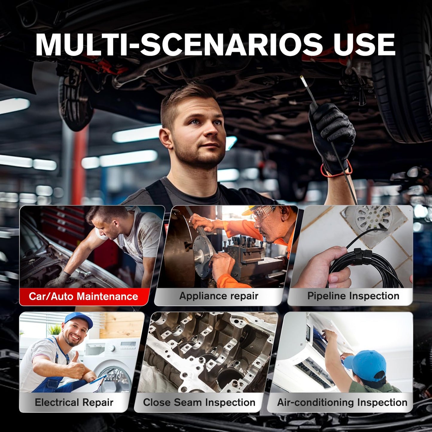 Autel MaxiVideo MV108S 2MP HD USB Inspection Camera
