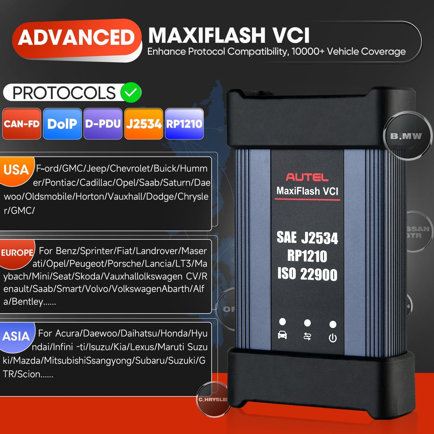 Autel MaxiSys MS909 Scanner 2025 – Intelligent ECU Coding & 40+ Services