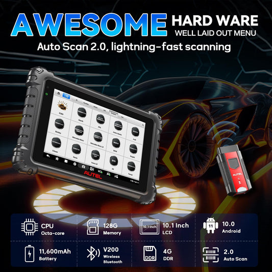 Autel MS906MAX Scanner 2025 – ECU Coding, 3000+ Tests, 40+ Services