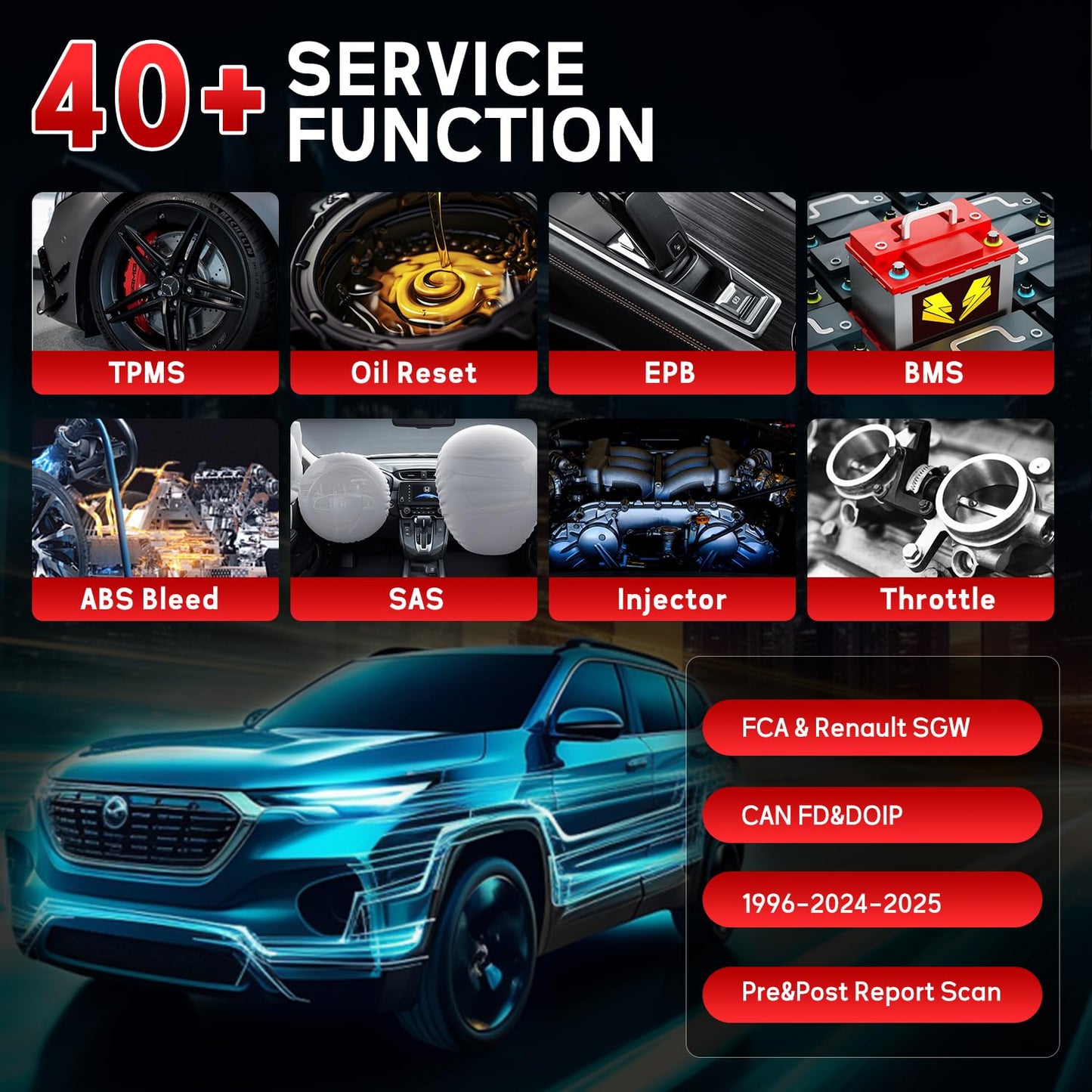 Autel MaxiTPMS TS900 2-in-1 TPMS Programmer & Diagnostic Scanner