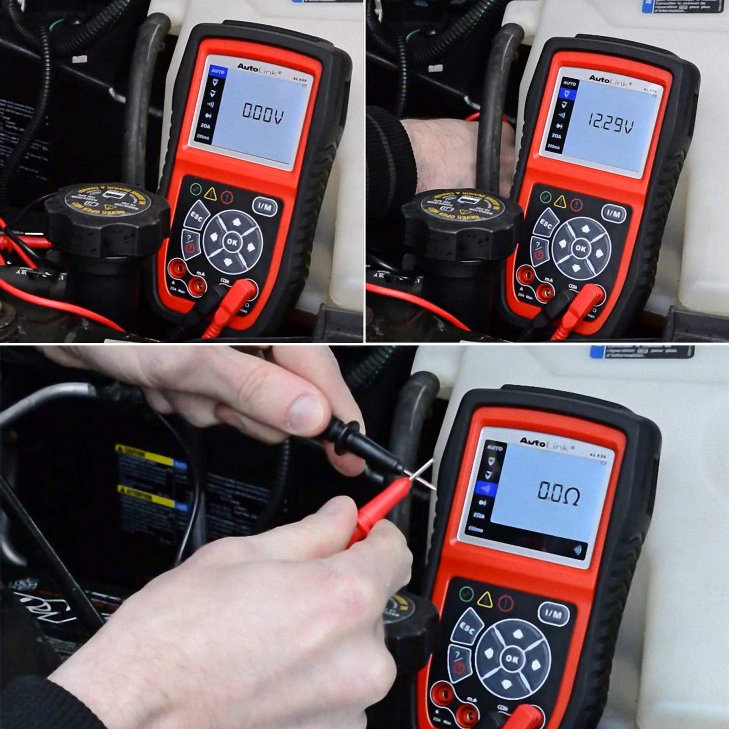 Autel AutoLink AL539 OBD2 Scanner with Multimeter & Code Reader
